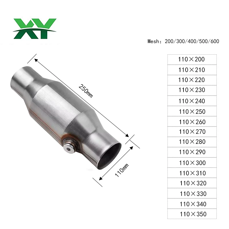 直径 110 mm 的通用罐装催化转换器产品图