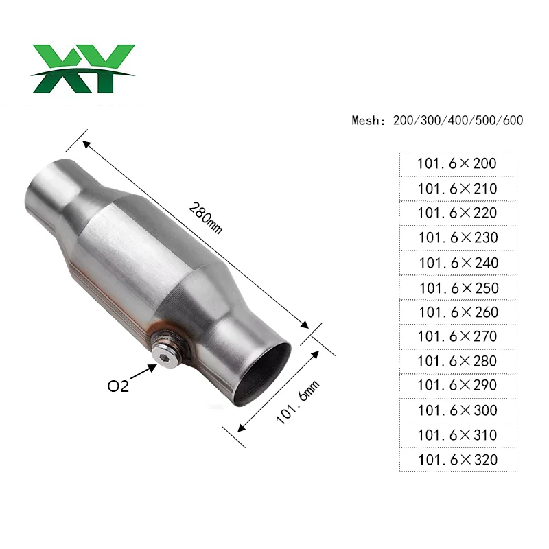 直径 101.6 mm 的通用罐装催化转换器产品图