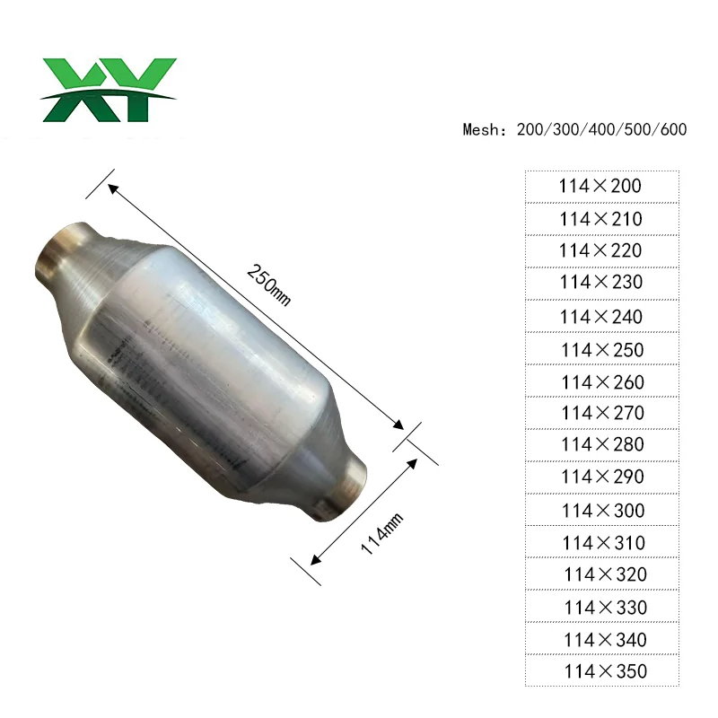 直径 114 mm 的通用罐装催化转换器产品图